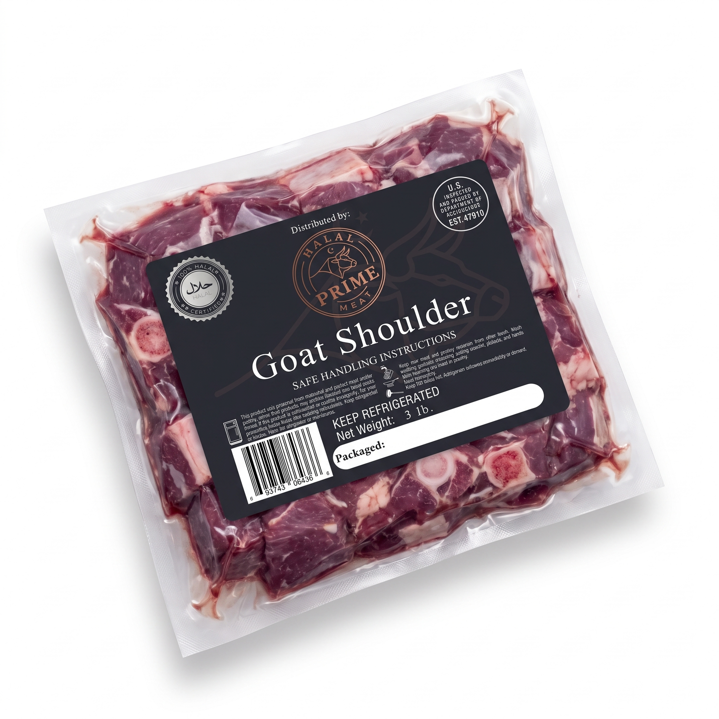 Goat Shoulder - Halal (3lb)