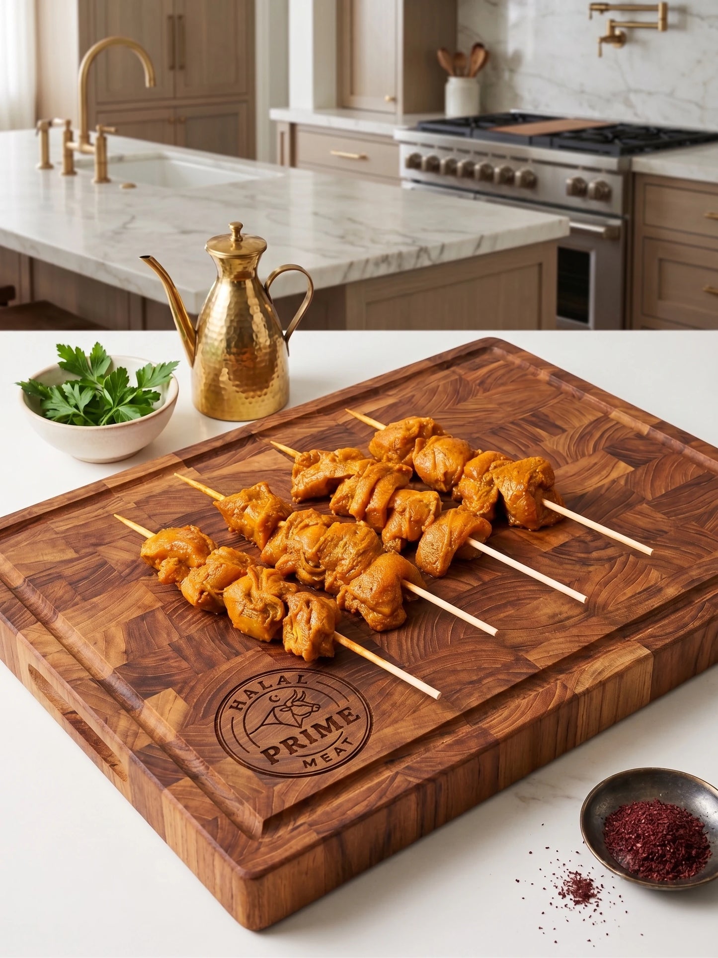 Shawarma Chicken Thighs — Halal | Marinated & Ready to Cook | 1 lb