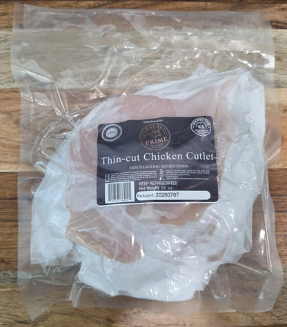 Ultra-Thin Sliced Chicken Cutlet - Halal (1.8 lb.)