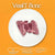 Product photo of two raw veal T-bone steaks centered on a white plate against a vibrant orange background with white "Veal T-Bone" text and descriptive badges for Halal, Natural-MilkFed, and Pasture Raised