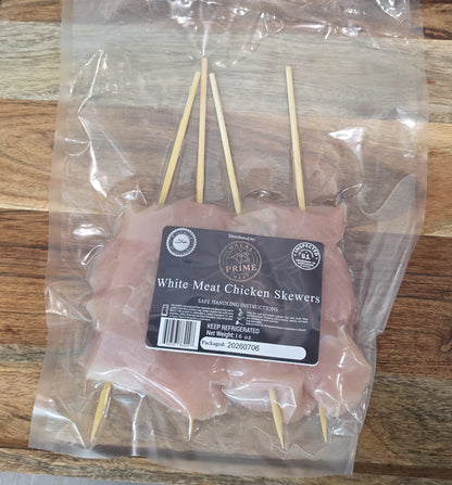 White Meat Chicken Cubes for Skewers- Halal (1 Lb.)