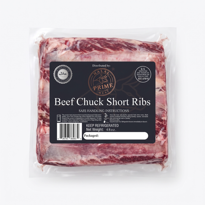 Beef Chuck Short Ribs - Halal
