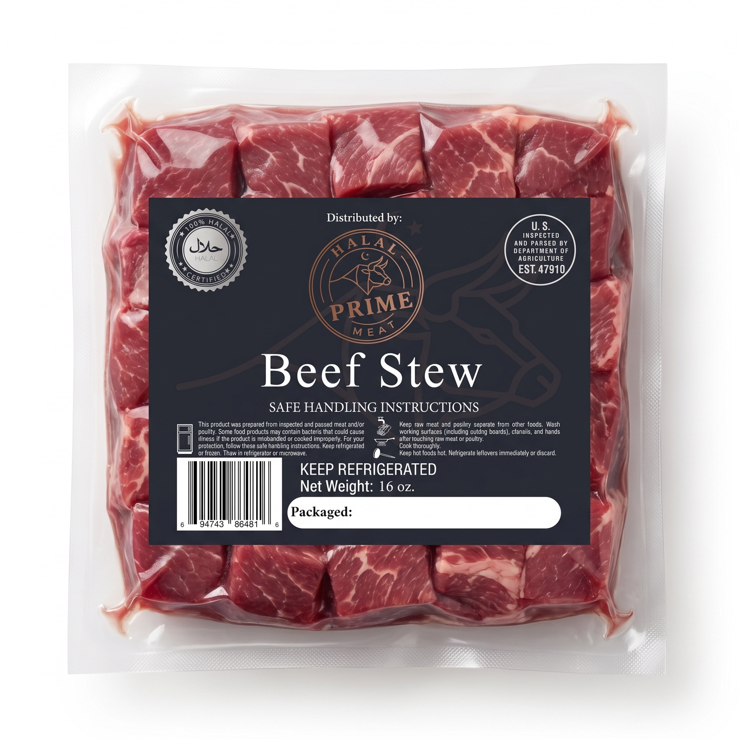Beef Stew - Halal (1 lb)
