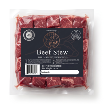 Beef Stew - Halal (1 lb)