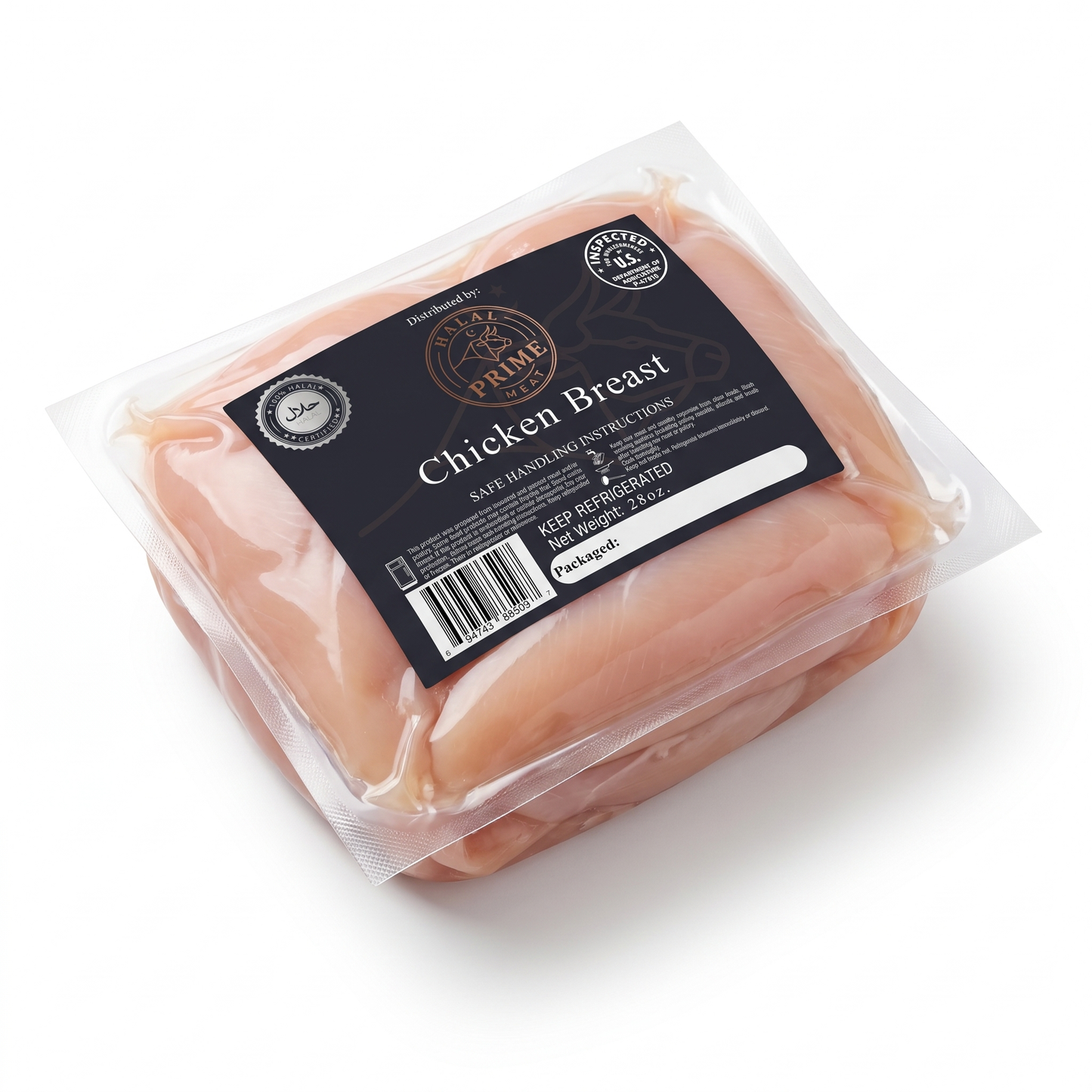 Chicken Breast - Halal (2 pcs, 1.8–2 lb)