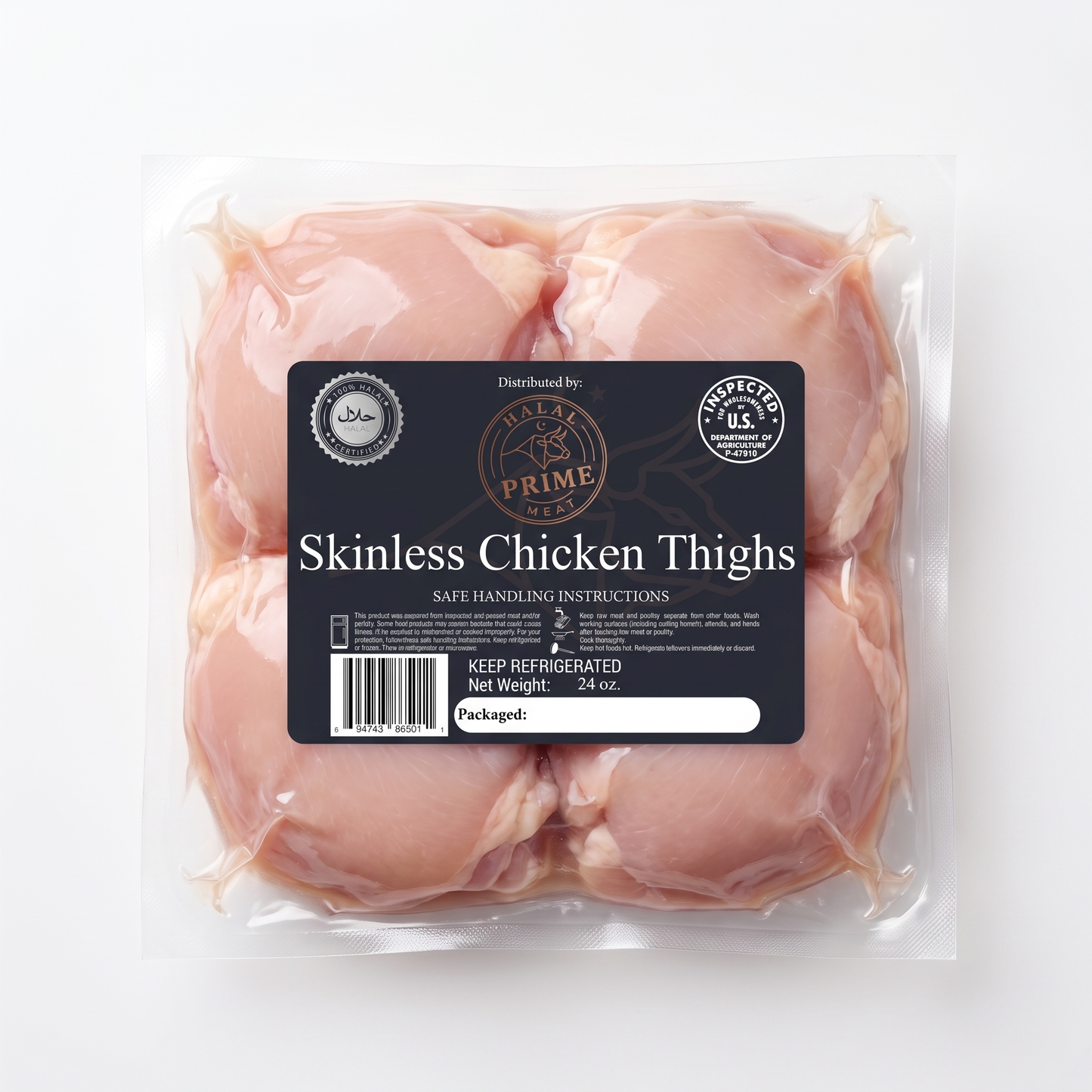 Chicken Legs - Halal (4 pcs, 1.6 lb.)