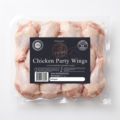 Chicken Party Wings - Halal (~20 pcs, 2 lb)