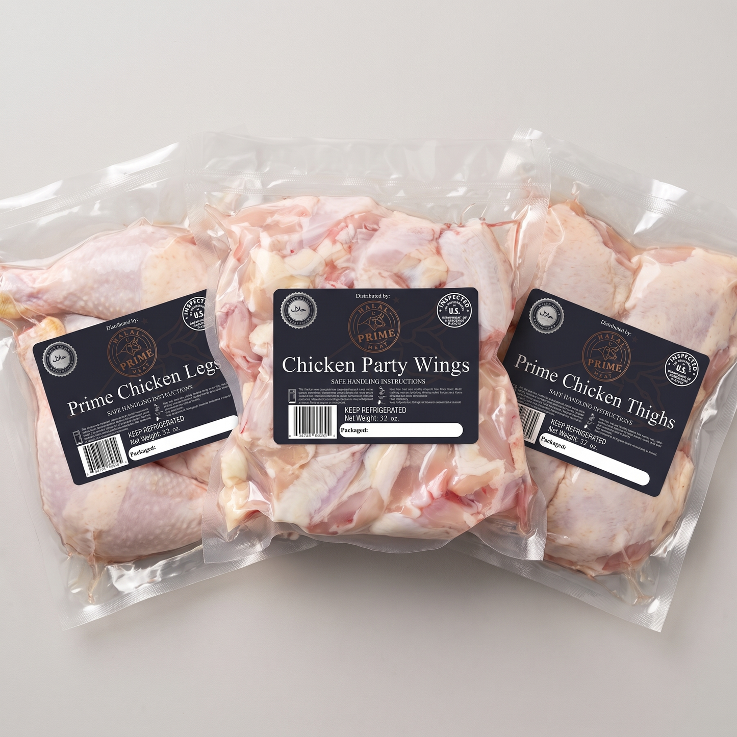 Chicken Party Wings - Halal (~20 pcs, 2 lb)