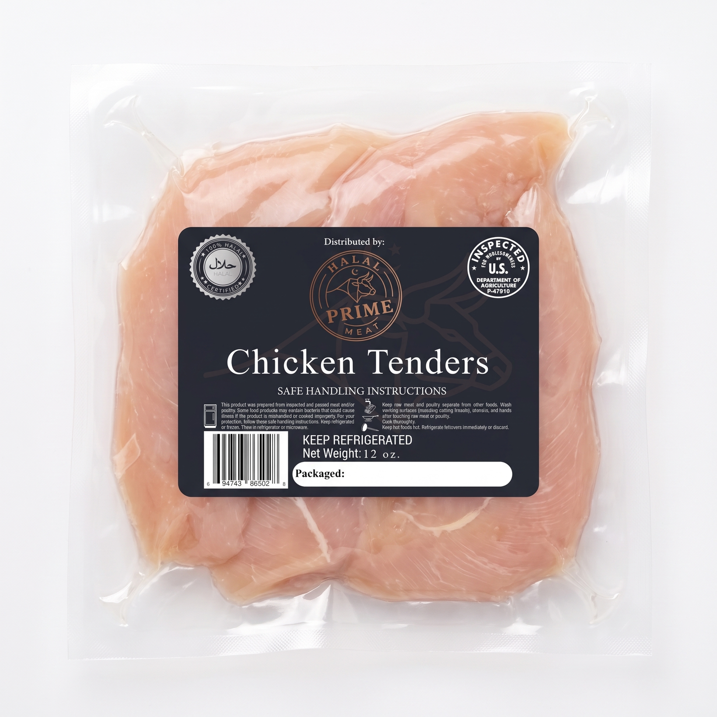 Chicken Tenders 4 pcs - Halal (12-14 oz)