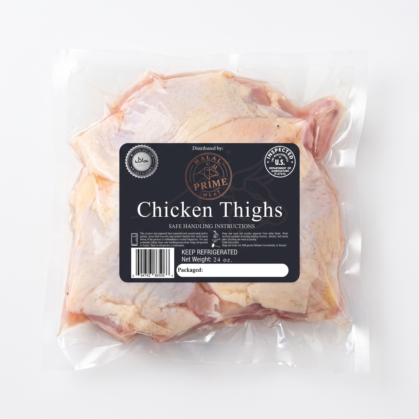 Chicken Thighs - Halal (5–6 pcs, 1.5 lb)