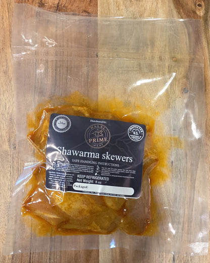 Shawarma Chicken Thigh Cubes — Halal | Marinated & Ready to Cook | 1 lb