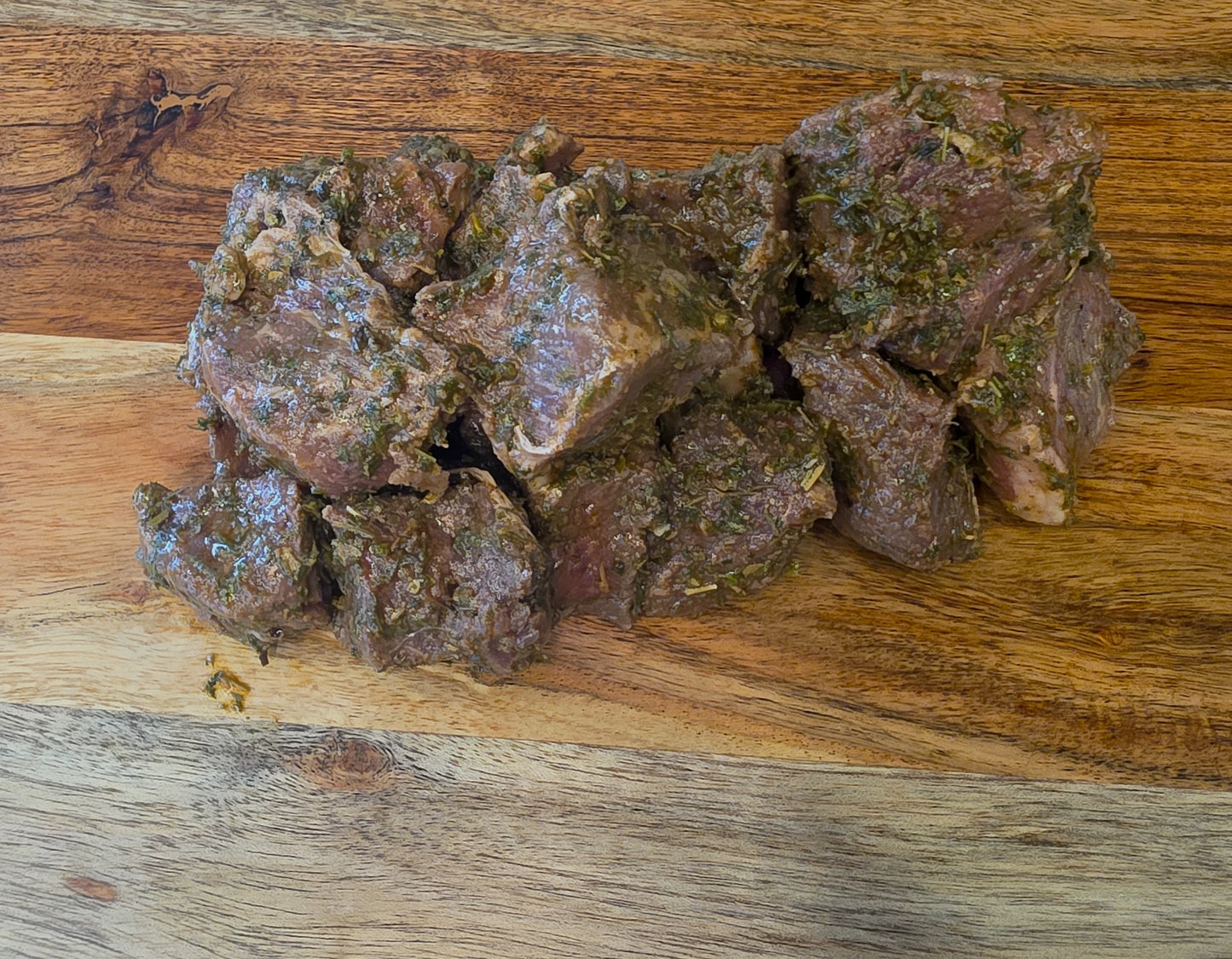 Chimichurri Beef Cubes - Halal | Marinated & Ready to Cook | 1 lb