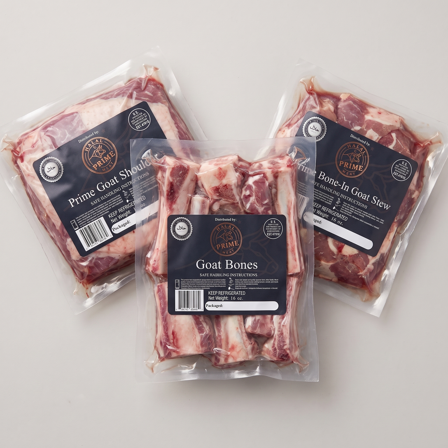 Goat Bones - Halal (1 lb)