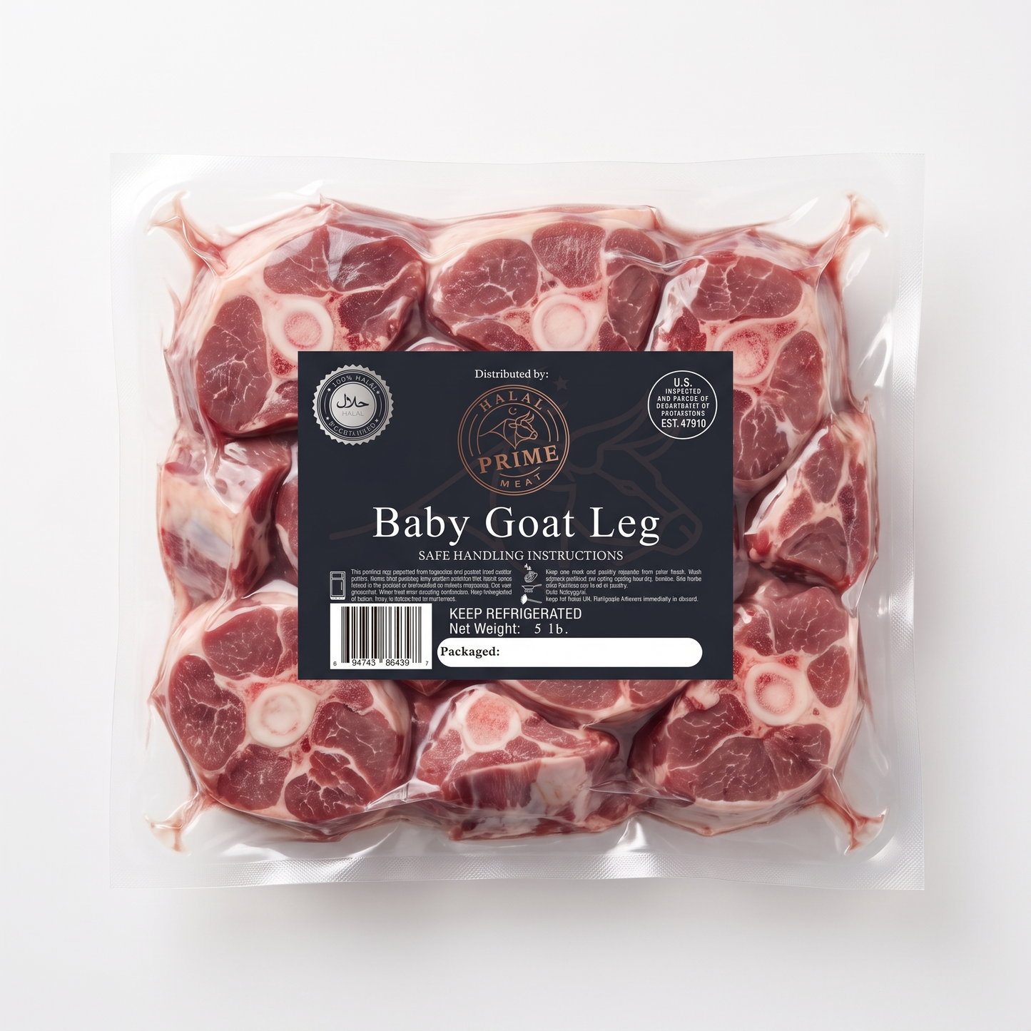 Baby Goat Leg - Halal  (5 lb)