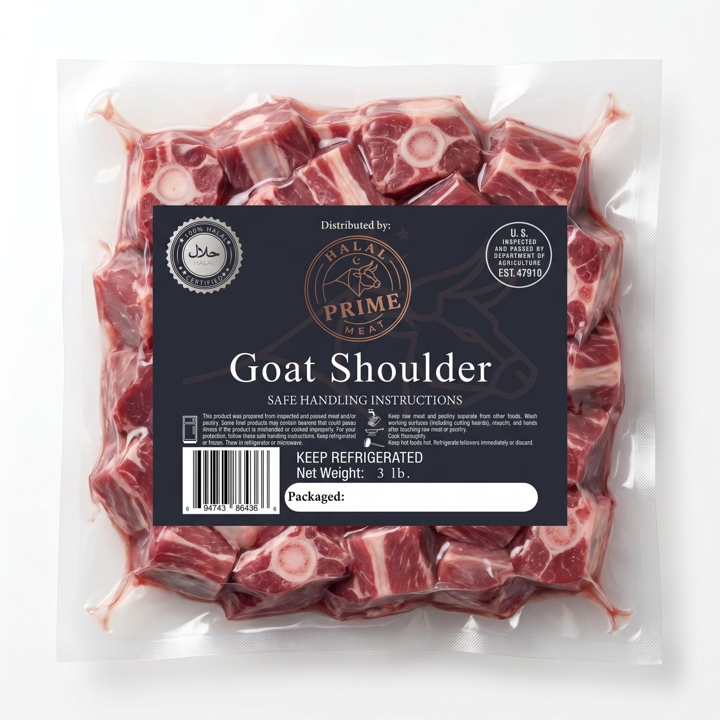 Goat Shoulder - Halal (3lb)