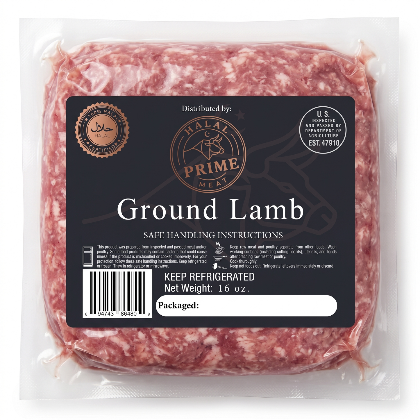 Ground Lamb - Halal (1 lb)