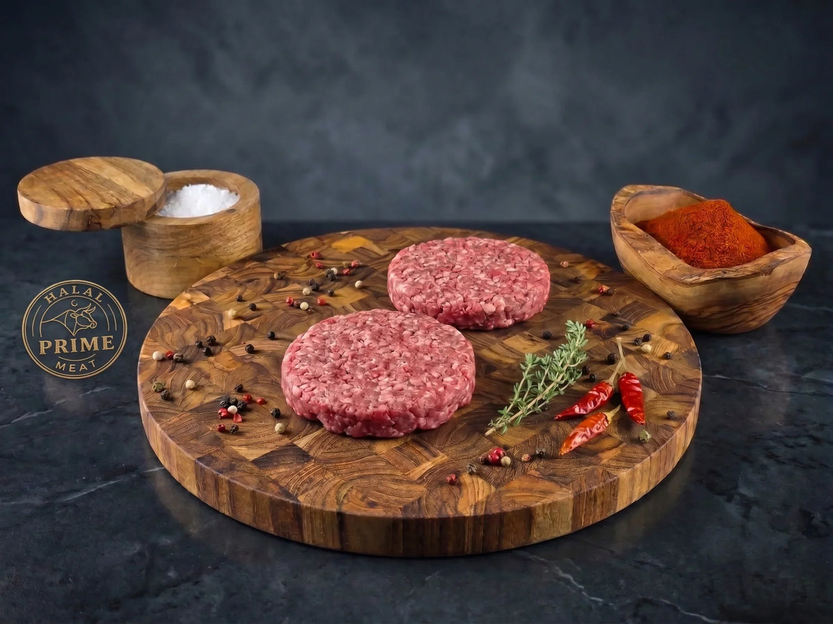 Prime Halal Steak Burgers 2-Pack (9 oz each)