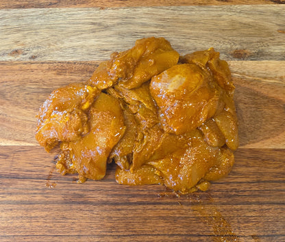 Shawarma Chicken Thigh Cubes — Halal | Marinated & Ready to Cook | 1 lb