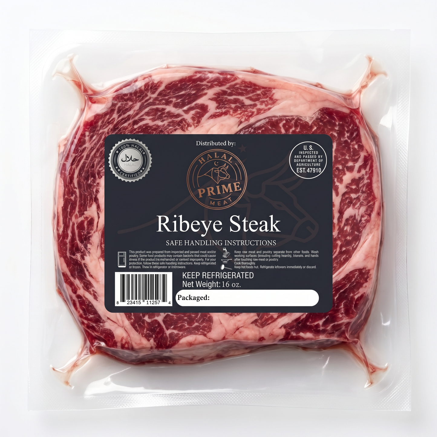 Ribeye Steak - Halal (1–1.1 lb, 1 inch thick)